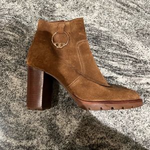 Women's Tory Burch Sofia Logo Ring High-Heel Booties